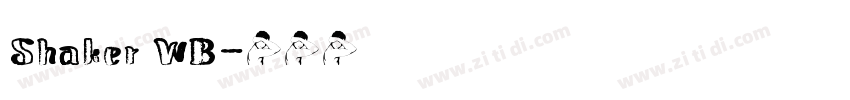 Shaker WB字体转换